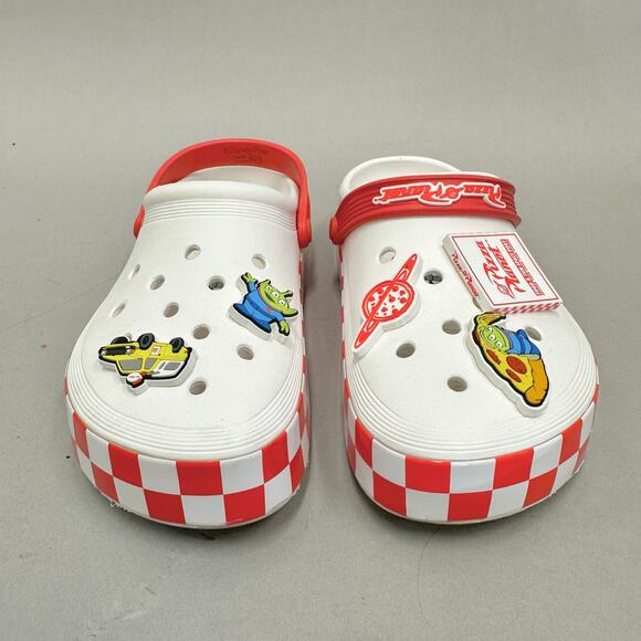 Crocs Toy Story Pizza Planet Off-Court Clog Men's size 8 Women's 10 - Picture 3 of 16